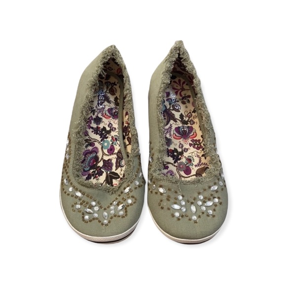 Rebels Women’s Sequined Decorative Tuxedo Slipper Flat size 9 - Picture 4 of 4